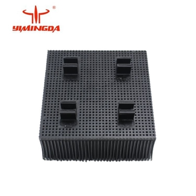 ব্রিসটল অটো কাটার পার্টস ব্রাশ 100x100x42mm পলি ম্যাটেরিয়াল নীল/কালো রঙ