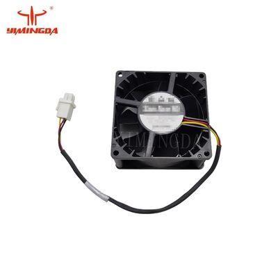 টেক্সটাইল কাটার মেশিনের খুচরা যন্ত্রাংশ নং 1012453000 / 1011409000 ফ্যান, 80x80x38mm, 90CFM, 24VDC