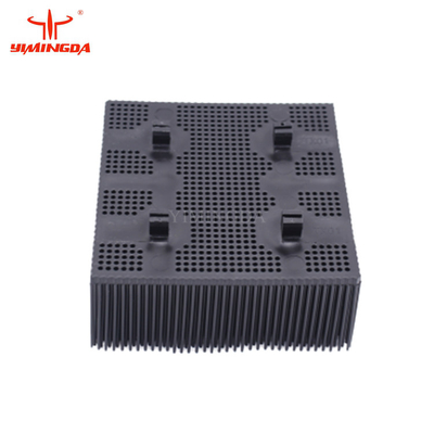 PN 92911001 অটো কাটার যন্ত্রাংশ 1.6" ব্ল্যাক স্কয়ার ফুট ব্রিসল